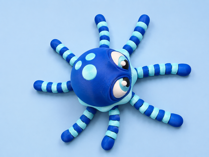 🐙 Flexi Ocean Buddy with Display Stand