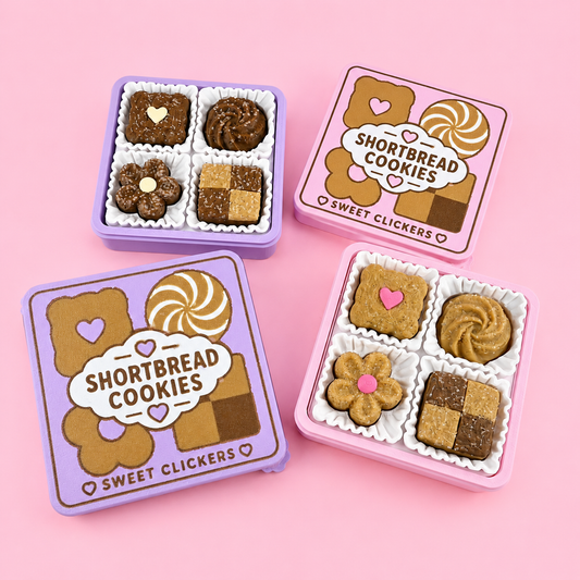 🍪 Short & Sweet Cookie Box | 4-Piece Fidget Clicker Set