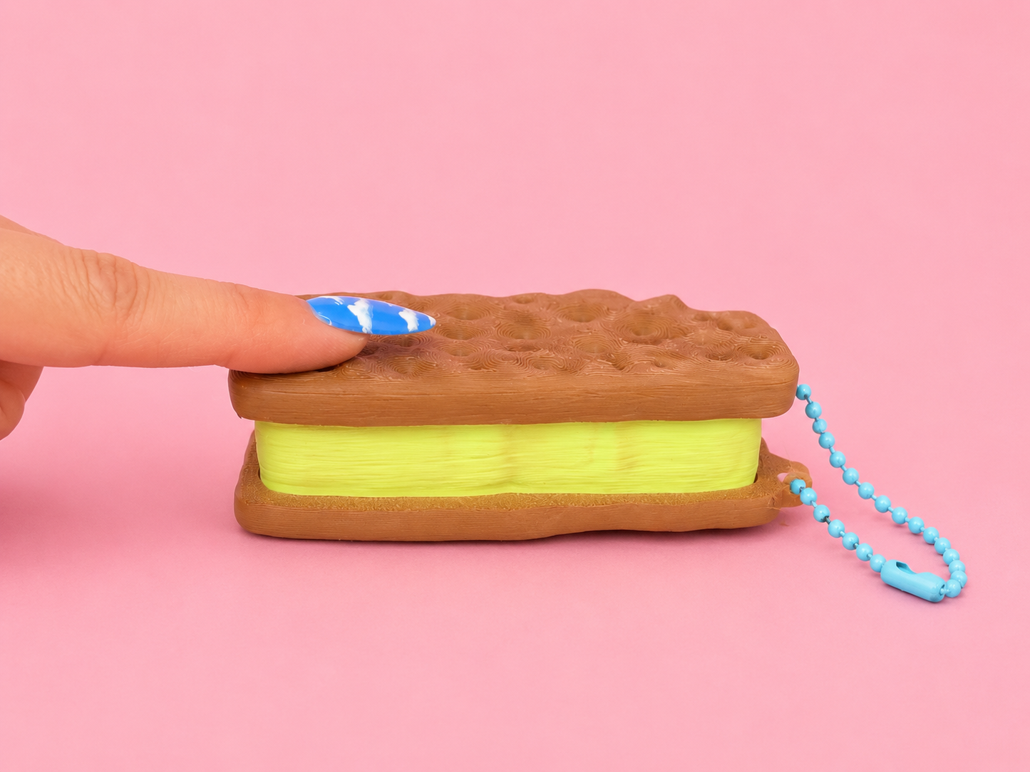 Ice Cream Sandwich Clicker Keychain🍦