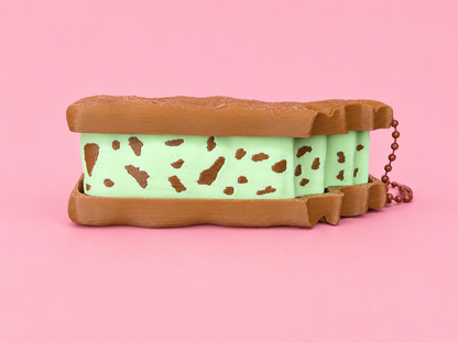 Ice Cream Sandwich Clicker Keychain🍦
