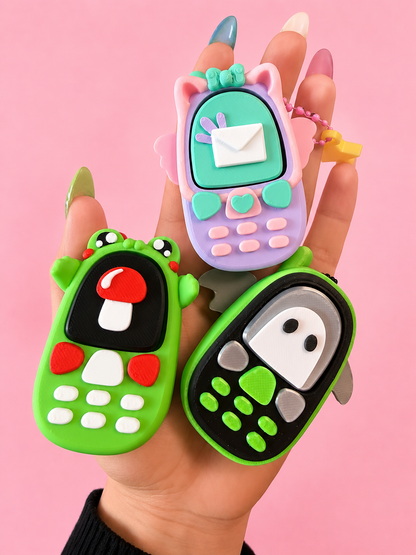 Y2K Kawaii Phone Clicker| Cute Retro Cell Phone Bag Charms