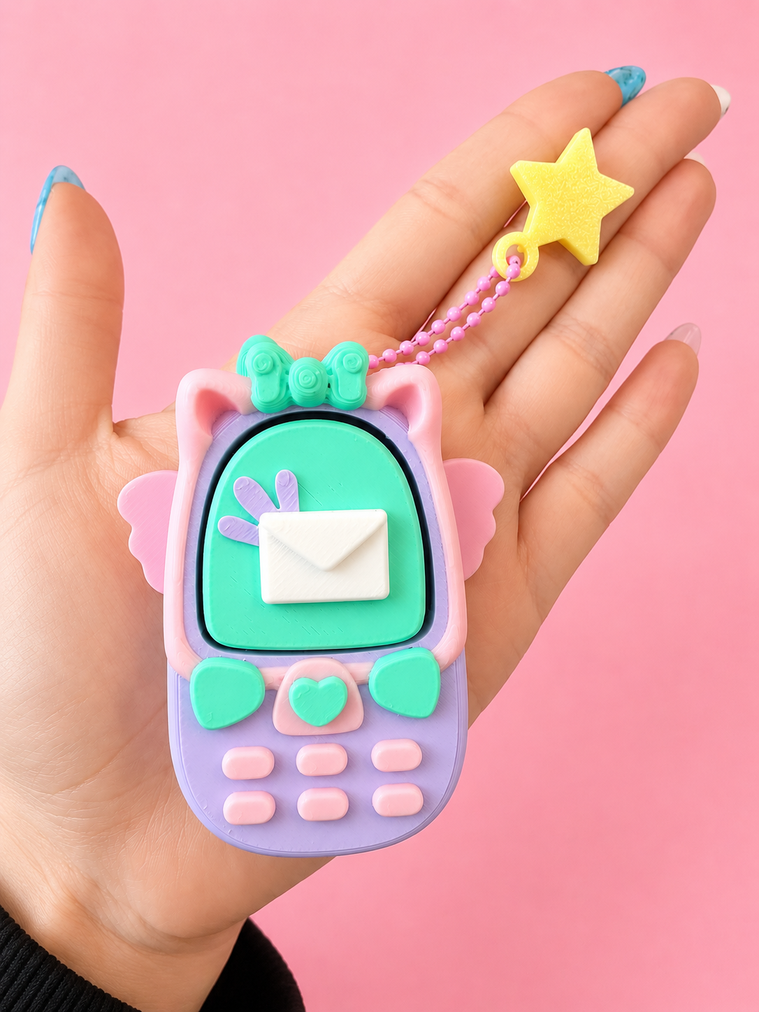 Y2K Kawaii Phone Clicker| Cute Retro Cell Phone Bag Charms