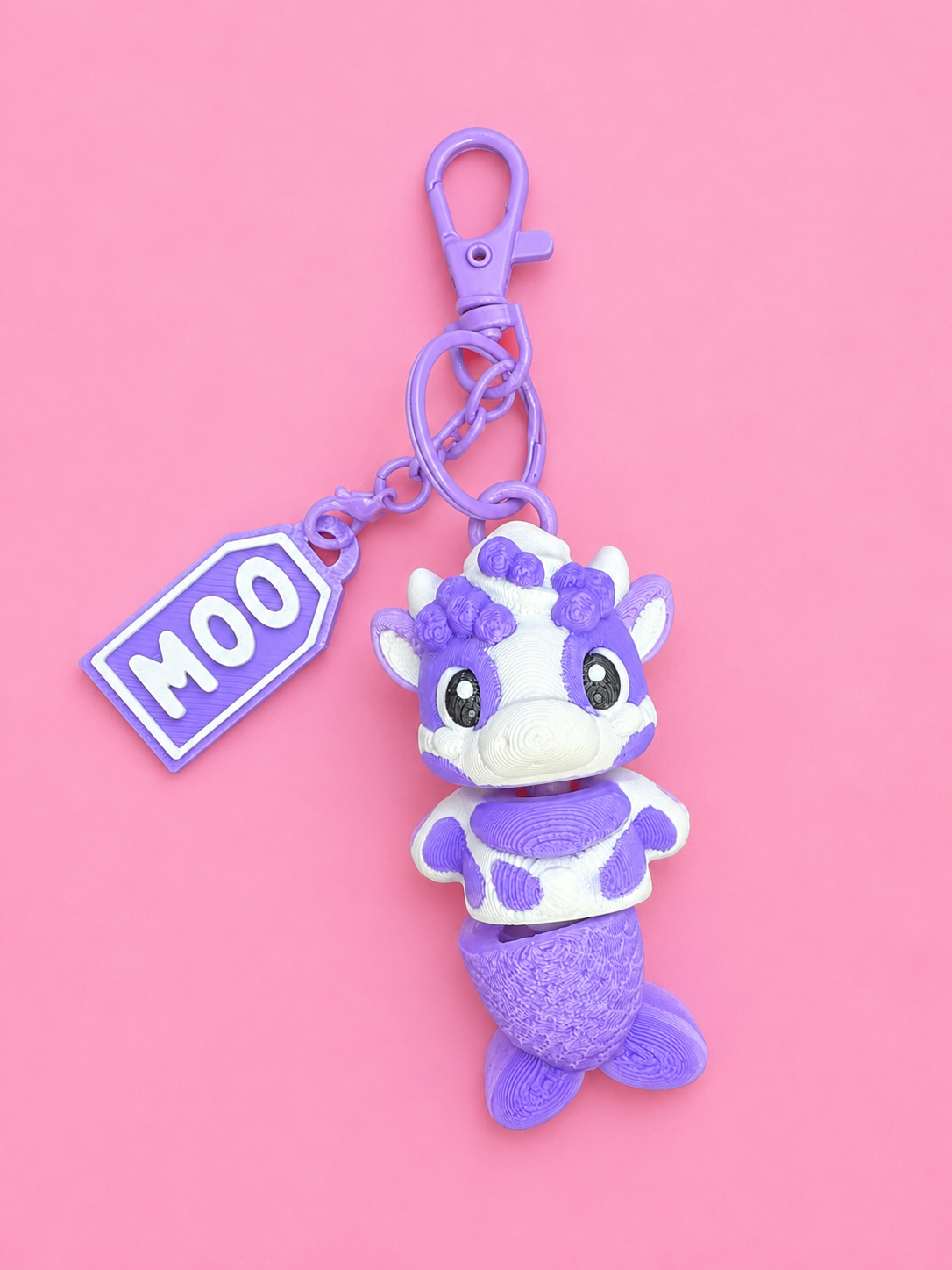 🐮 Kawaii Moo-Maid Keychain