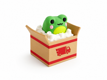 🐸📦 Frog Parcel Clicker with Trolley ✨