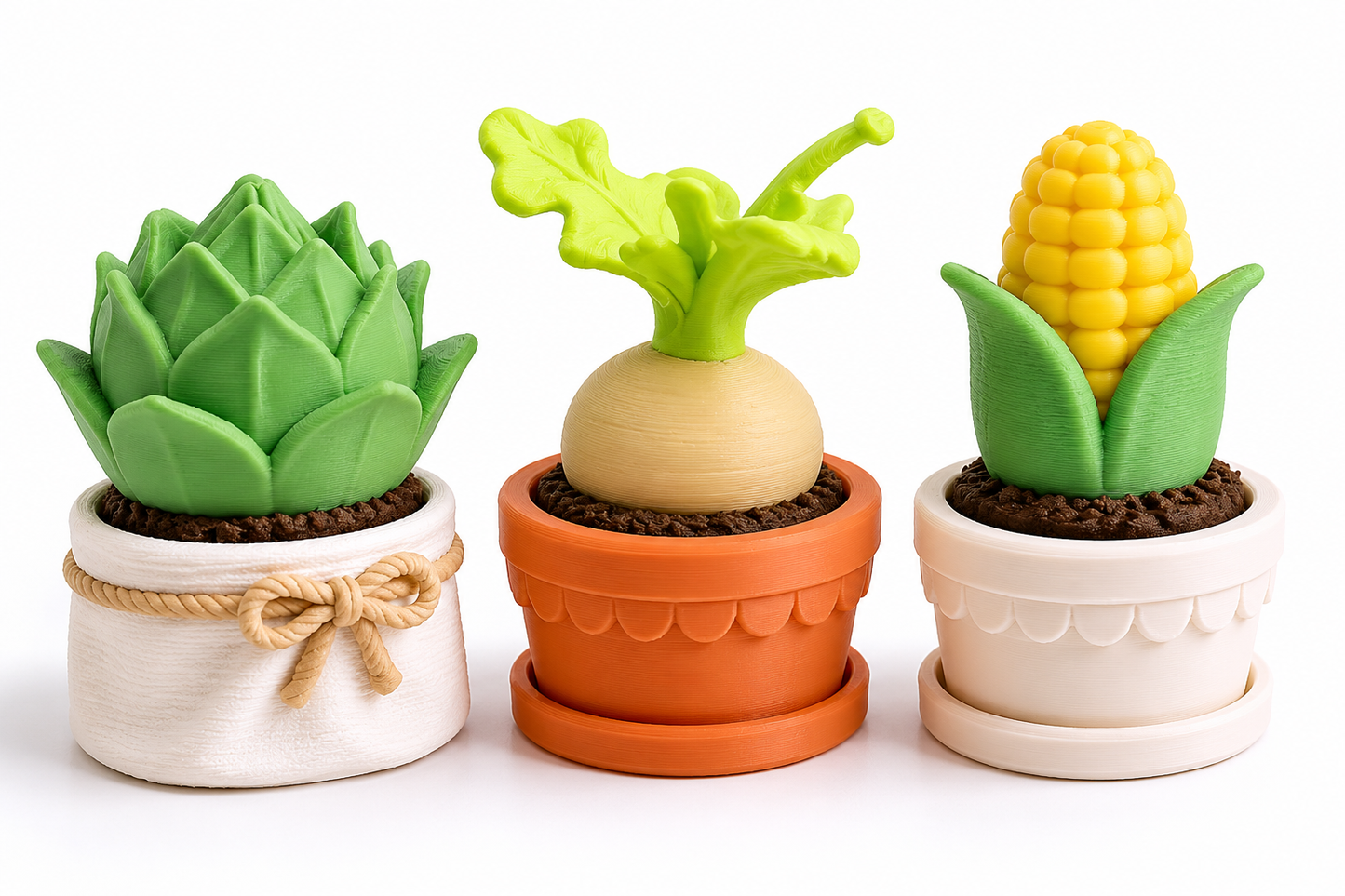 🌽🥬🌱 Potted Veggie Clickers