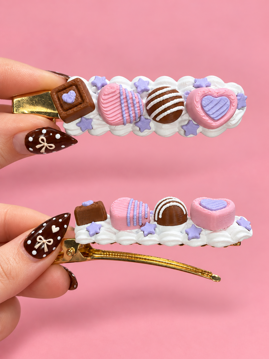🎀 Decoden-Inspired Kawaii Hair Clips 🍰🔪