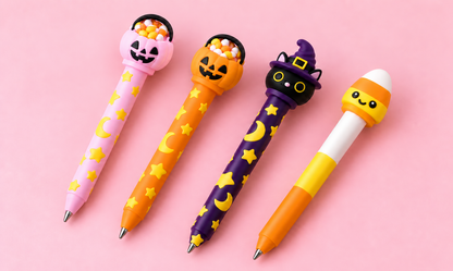 Spooky Cute Halloween Pens & Pumpkin Holder 🎃✨