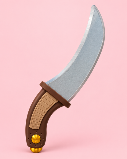 Pirate Fire Fist Inspired Knife & Scabbard | Cosplay Prop Accessory