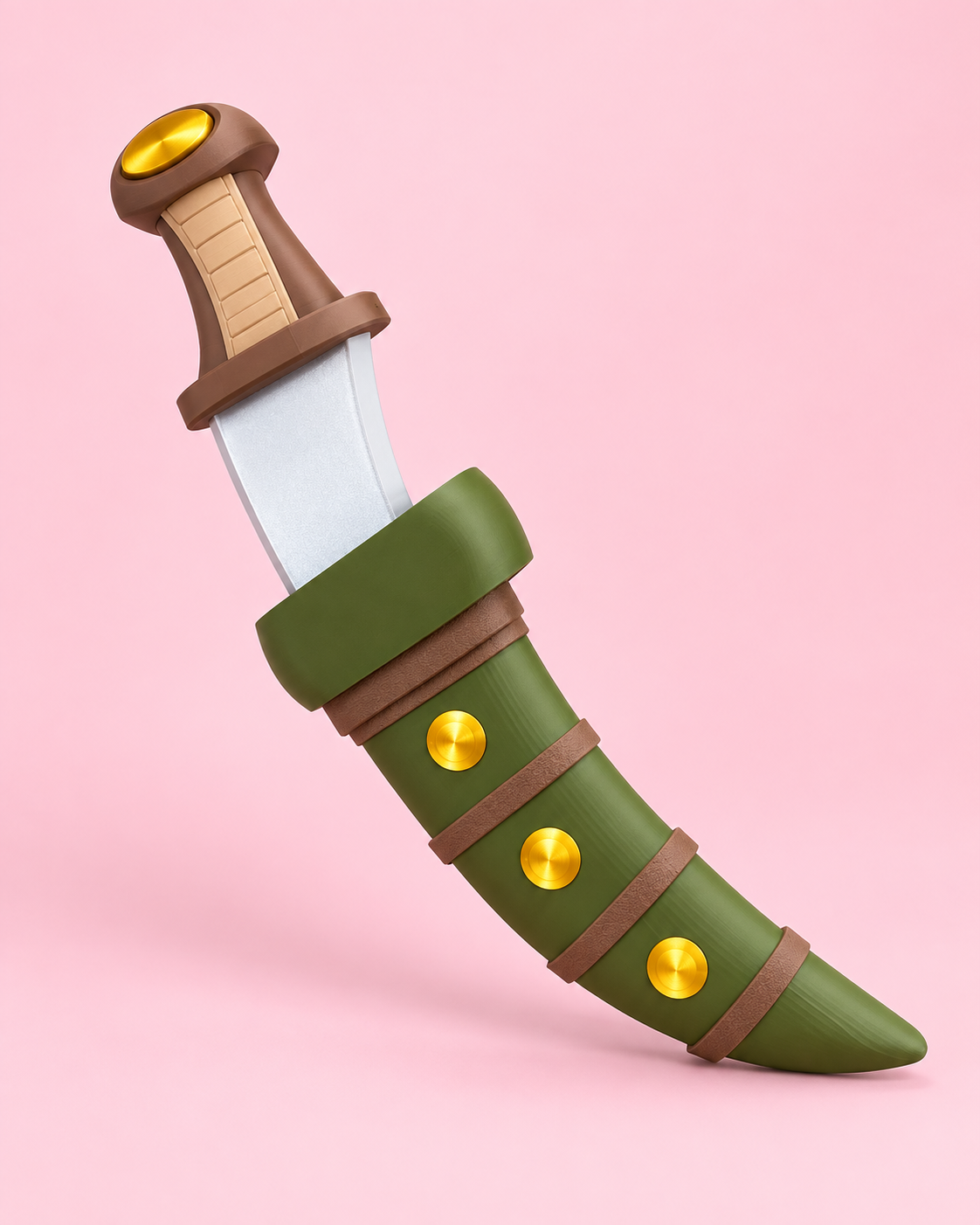 Pirate Fire Fist Inspired Knife & Scabbard | Cosplay Prop Accessory