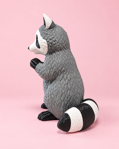 🦝 Trash Panda Patty | Large Dress-Up Porch Raccoon 15.5 "