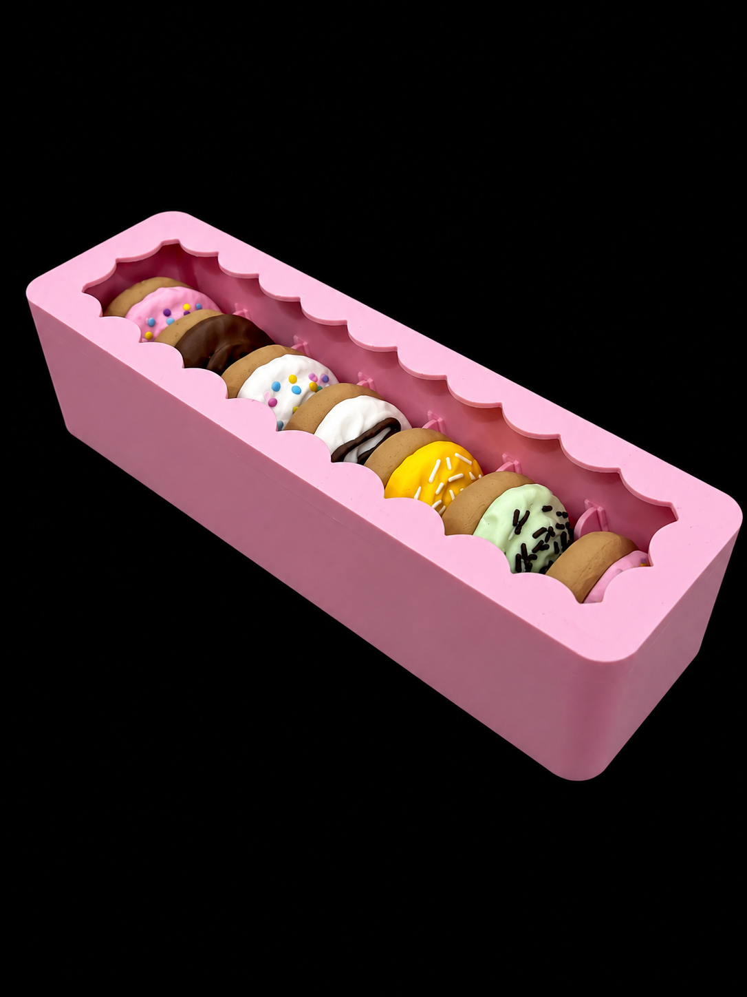 🍪 Pink Sugar Cookie Weekly Pill Organizer | AM + PM Compartments