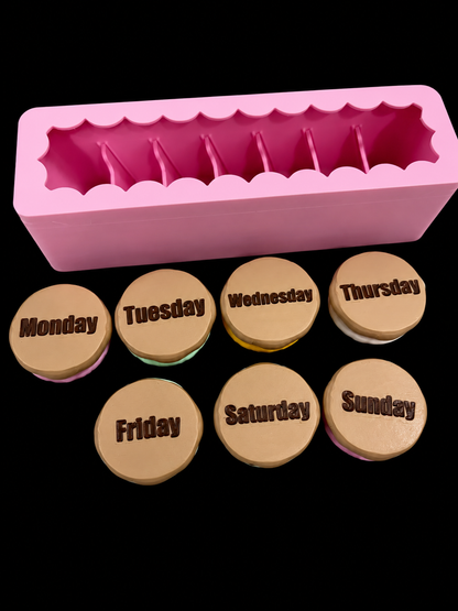 🍪 Pink Sugar Cookie Weekly Pill Organizer | AM + PM Compartments