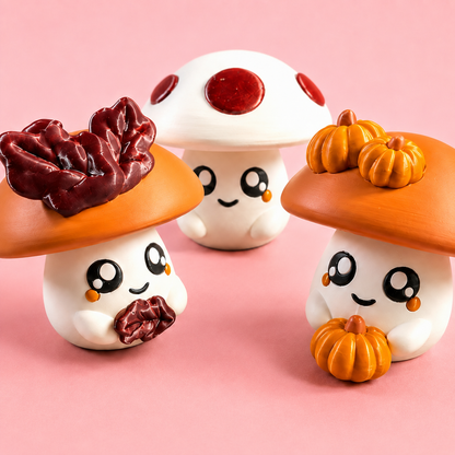 Cozy Cap Mushroom Clickers 🍄✨