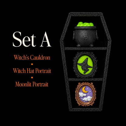 🪦 Spooky Build Your Own Coffin Shelf Clicker or Keychain