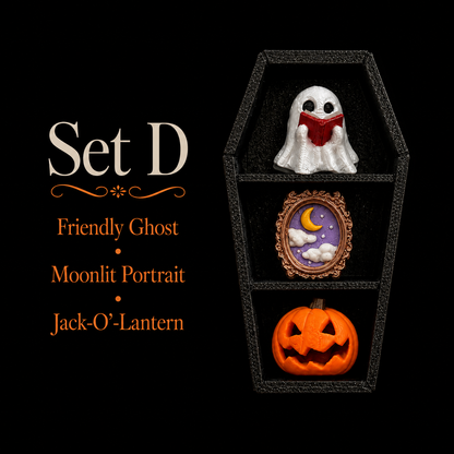 🪦 Spooky Build Your Own Coffin Shelf Clicker or Keychain
