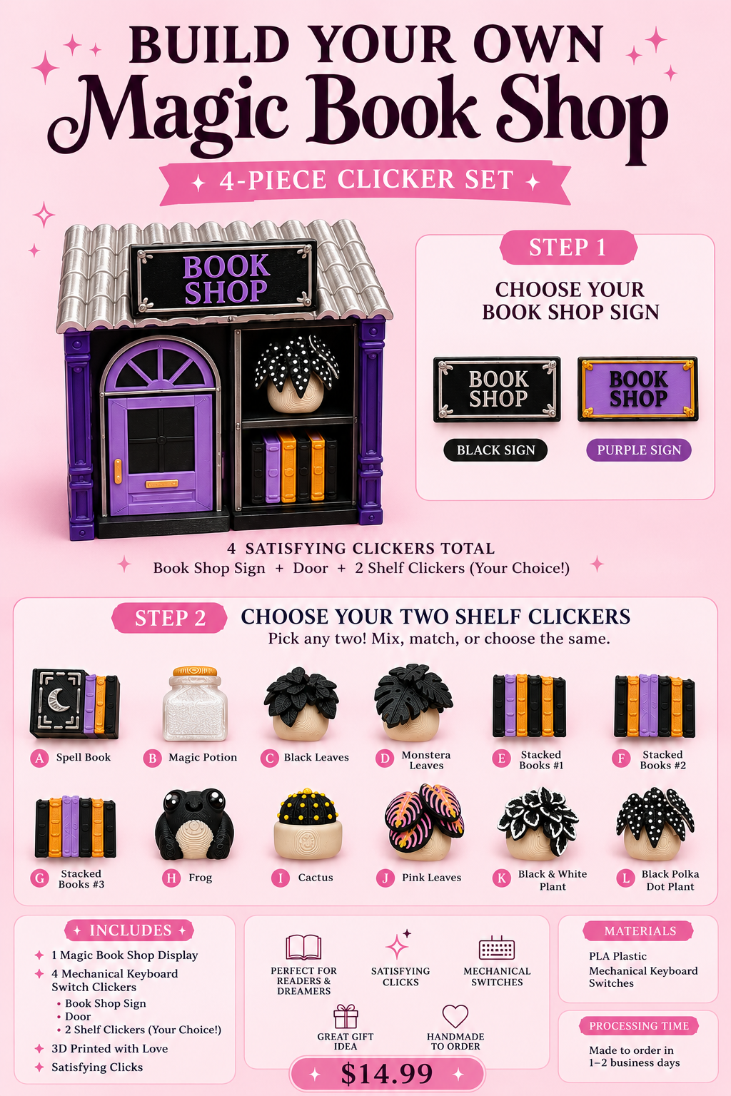✨ Build Your Own Magic Book Shop Clicker Set