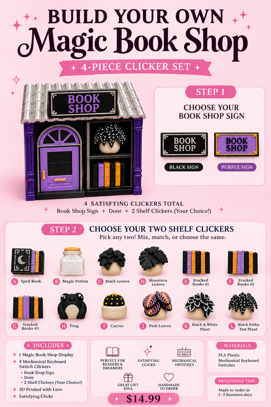 ✨ Build Your Own Magic Book Shop Clicker Set