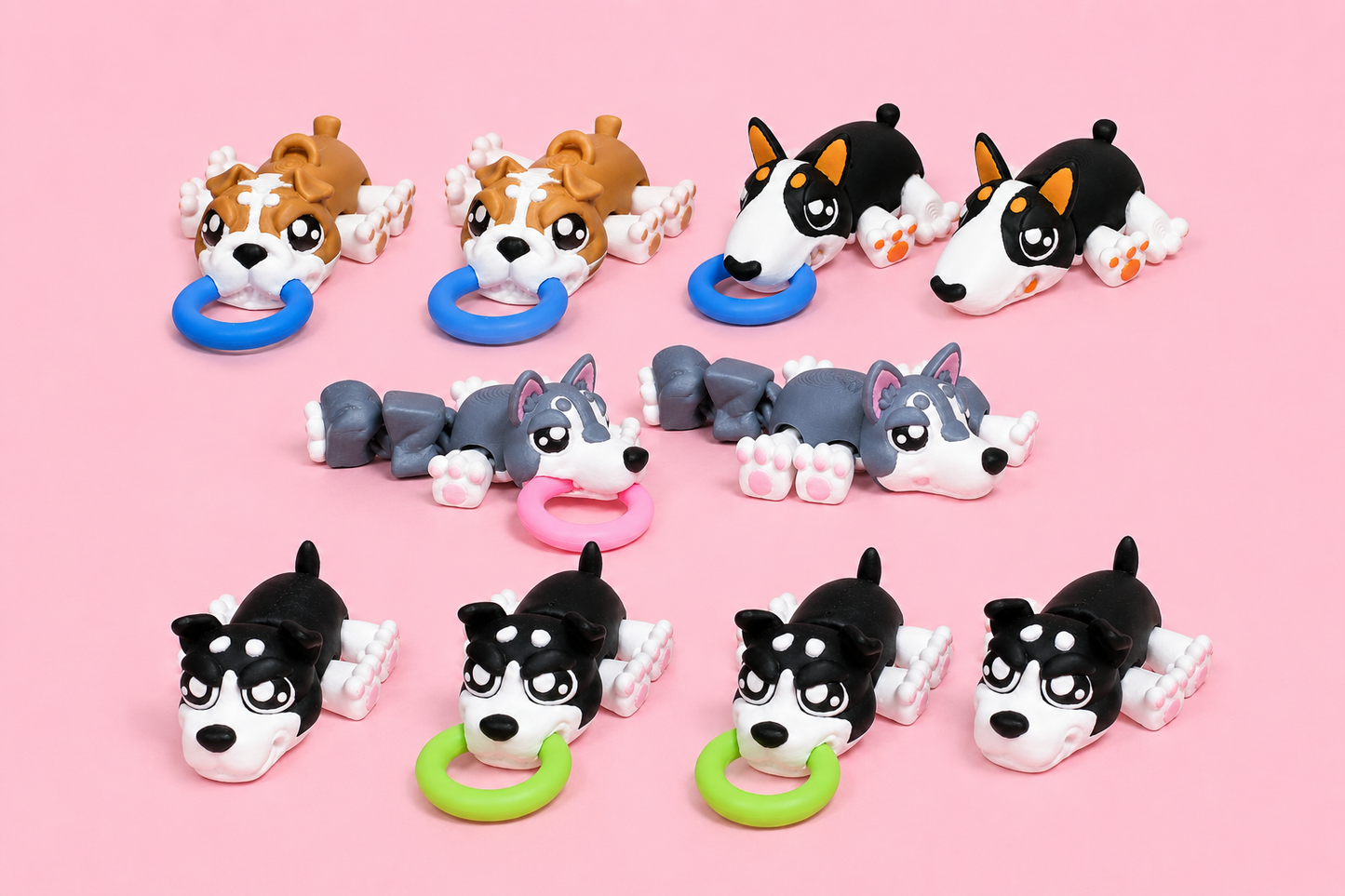 🐾 Bite Down Toys Flexi Pups