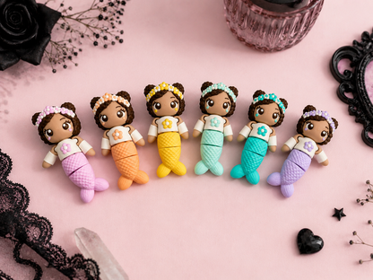 Pastel Mermaid Flexi Keychain🐚