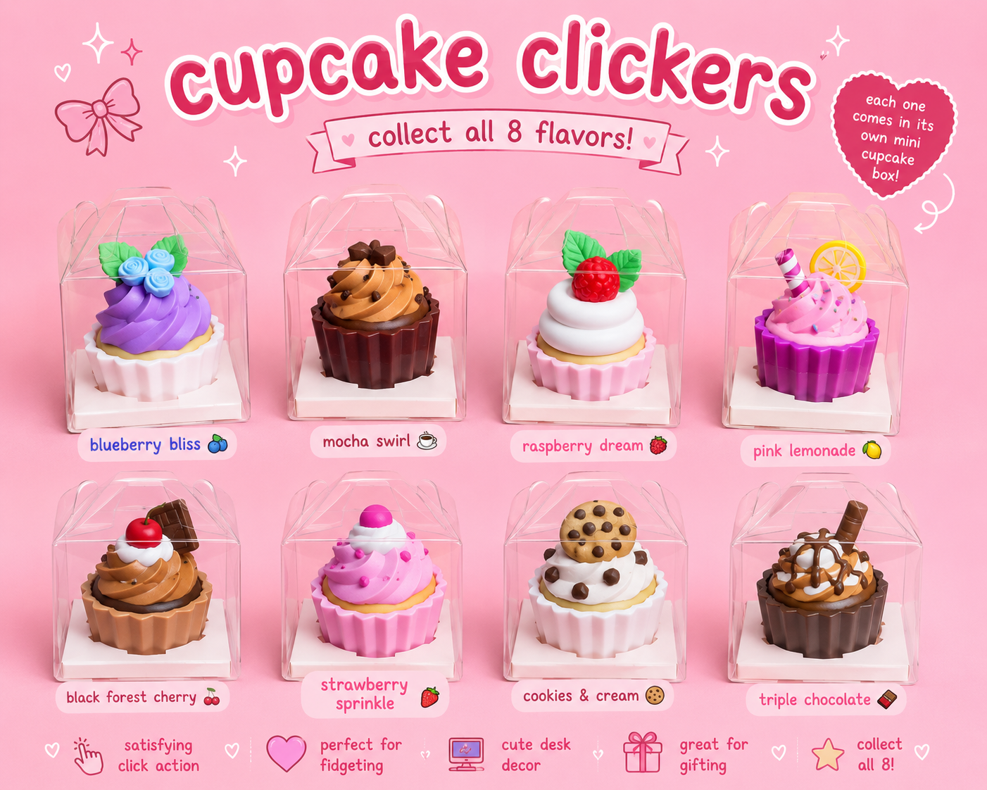 🧁 Tiny Cakes. Big Serotonin | Kawaii Cupcake Clickers