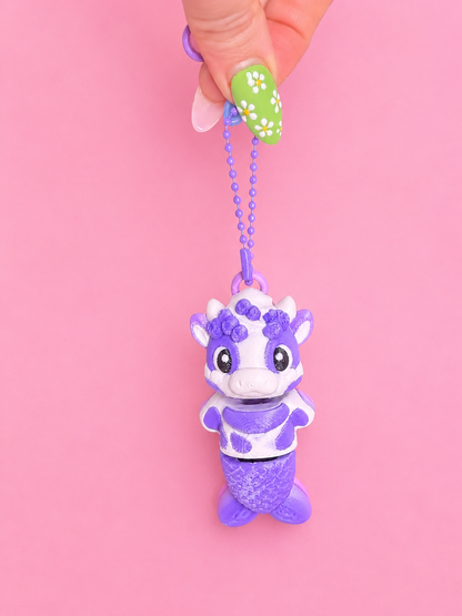 🐮 Kawaii Moo-Maid Keychain