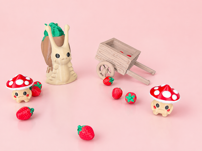 🍄 Tiny Forest Foragers Playset 🍓🐌