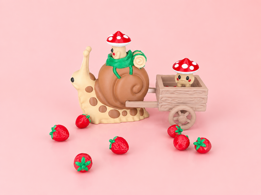 🍄 Tiny Forest Foragers Playset 🍓🐌