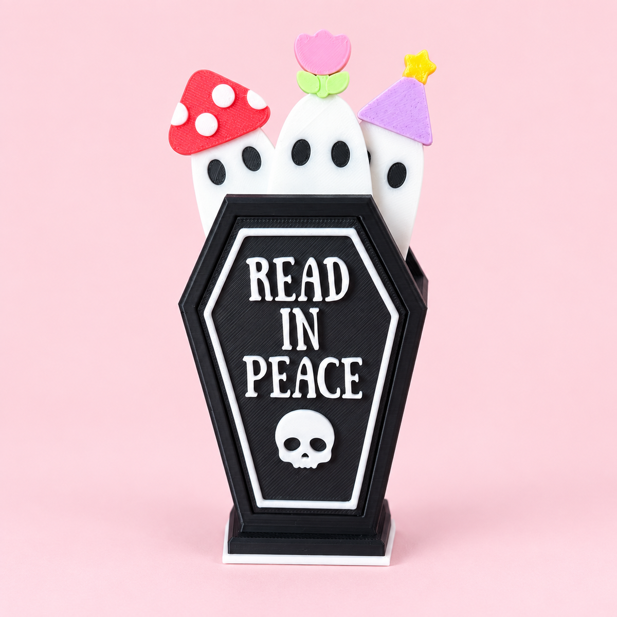 Spooky Bookish Coffin Bookmark Holder Set💀🩶