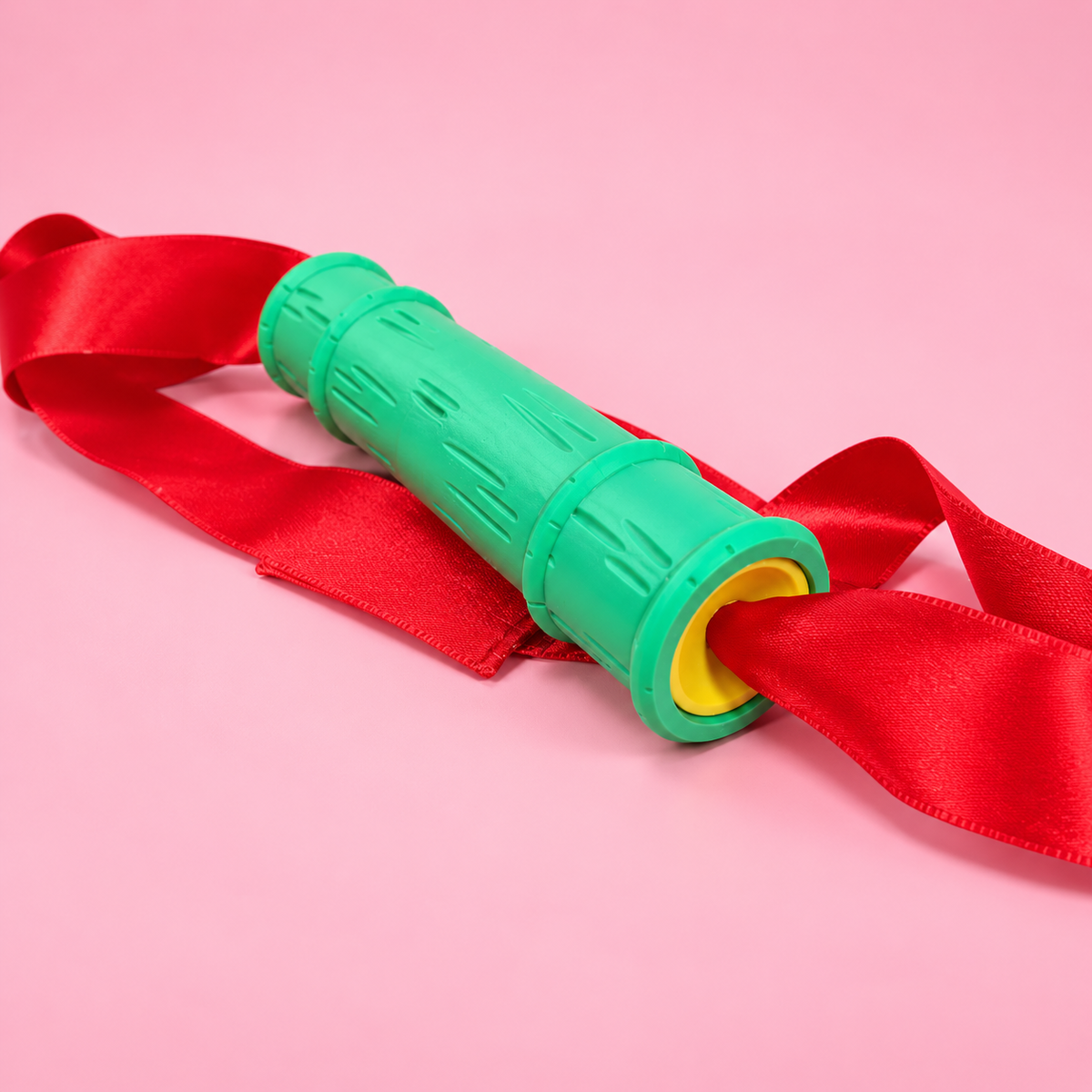 🎋 Bamboo Muzzle Cosplay Prop with Red Ribbon | 3D Printed Anime-Inspired Accessory