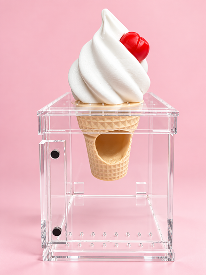 🍦🕷️ Ice Cream Spider Hide | Magnetic Jumping Spider Enclosure Hide