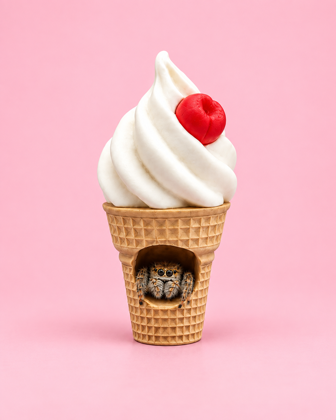 🍦🕷️ Ice Cream Spider Hide | Magnetic Jumping Spider Enclosure Hide