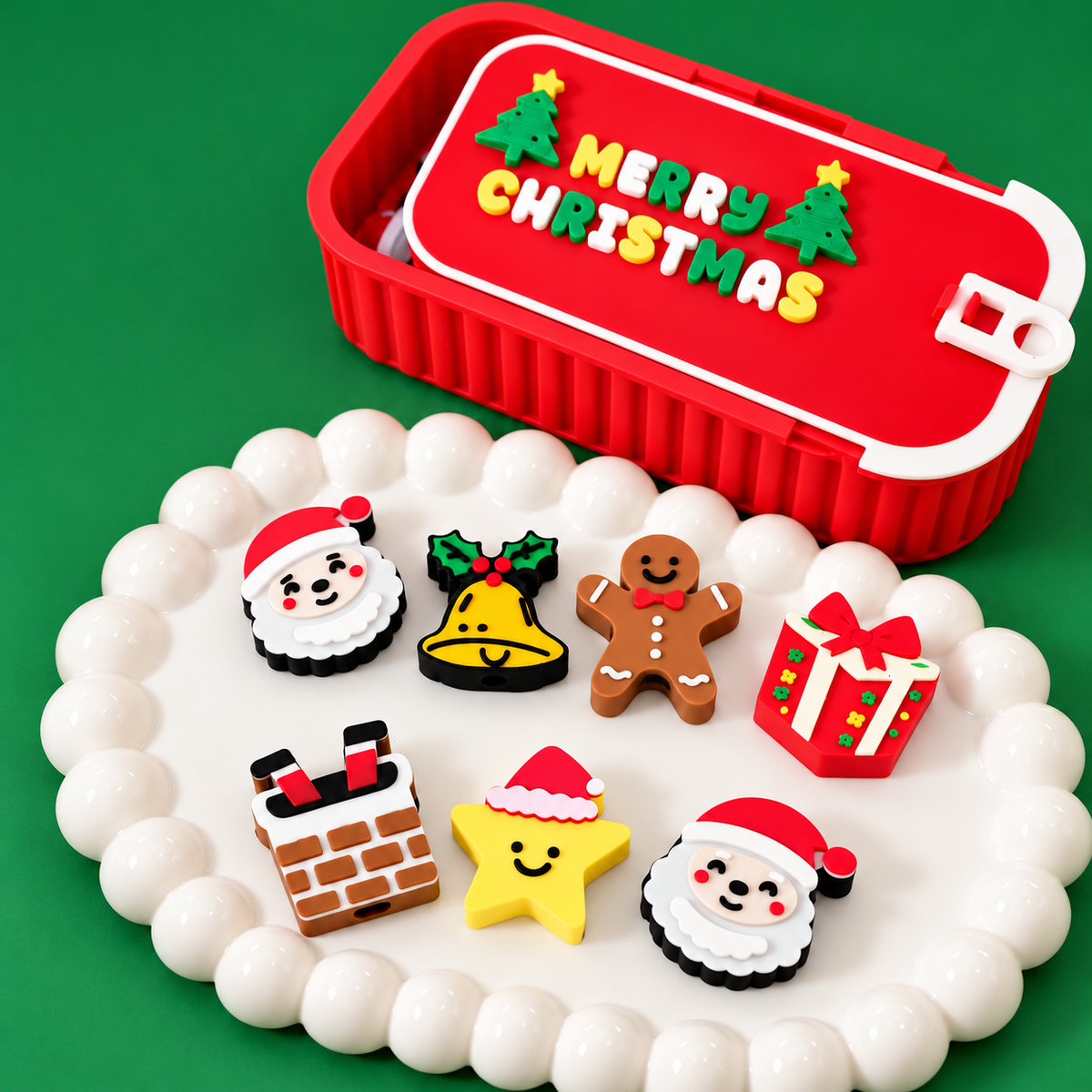 Personalized Christmas Charm Box 🎄 DIY Name Keychain Kit