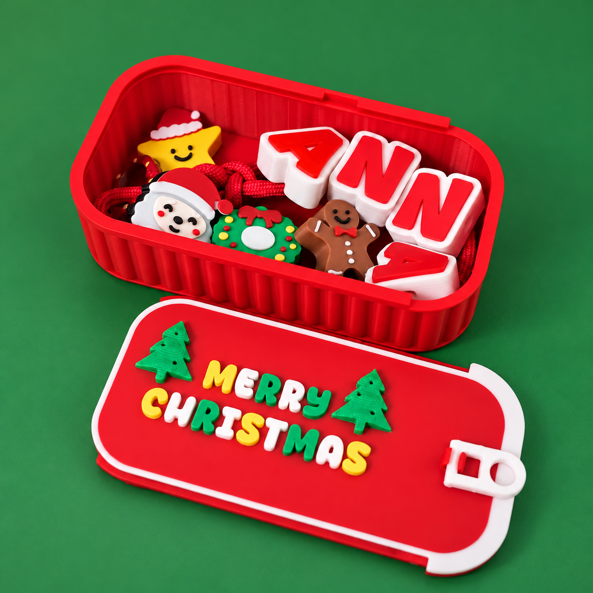 Personalized Christmas Charm Box 🎄 DIY Name Keychain Kit