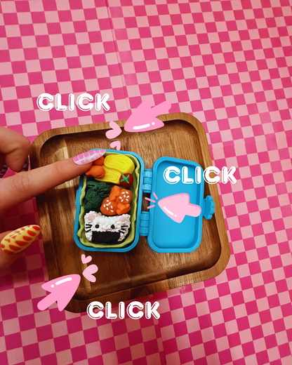 Bento Box Fidget Clicker – Clicker Toy | Kawaii Delicious Desktop Multi Clicker Sensory Fidget