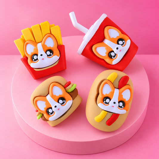 🐶🍟 Corgi Snack Squad | Kawaii Food Clickers