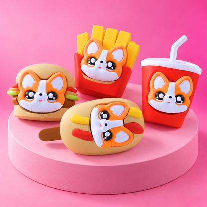 🐶🍟 Corgi Snack Squad | Kawaii Food Clickers