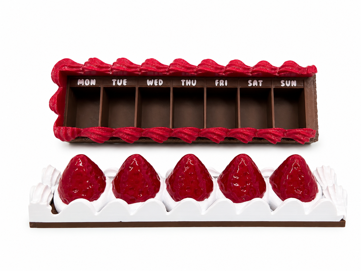 Cake Slice Weekly Pill Organizer 🍰