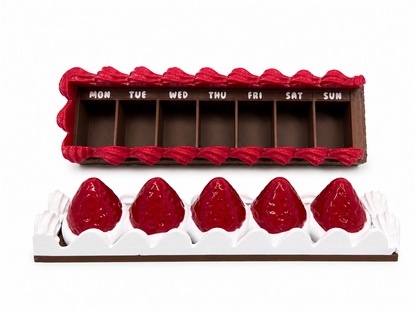 Cake Slice Weekly Pill Organizer 🍰