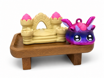 Galaxy Dragon Stompy Fantasy Keychain Set
