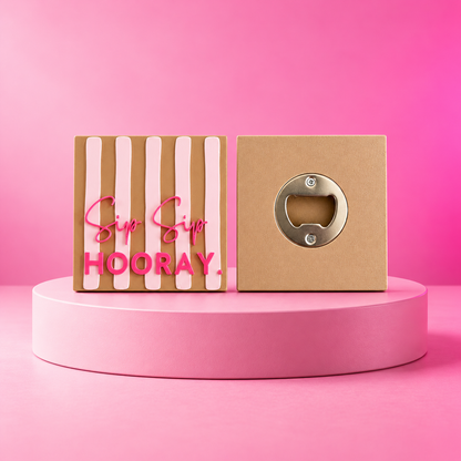 ✌️🍾 Sip Happens | Groovy Bottle Openers