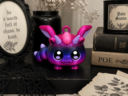 Galaxy Dragon Stompy Fantasy Keychain Set