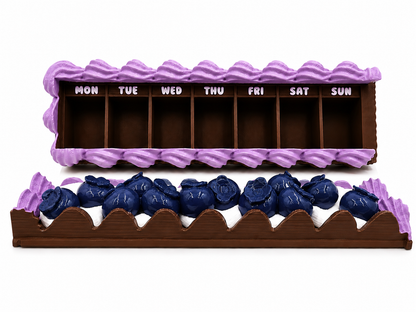 Cake Slice Weekly Pill Organizer 🍰