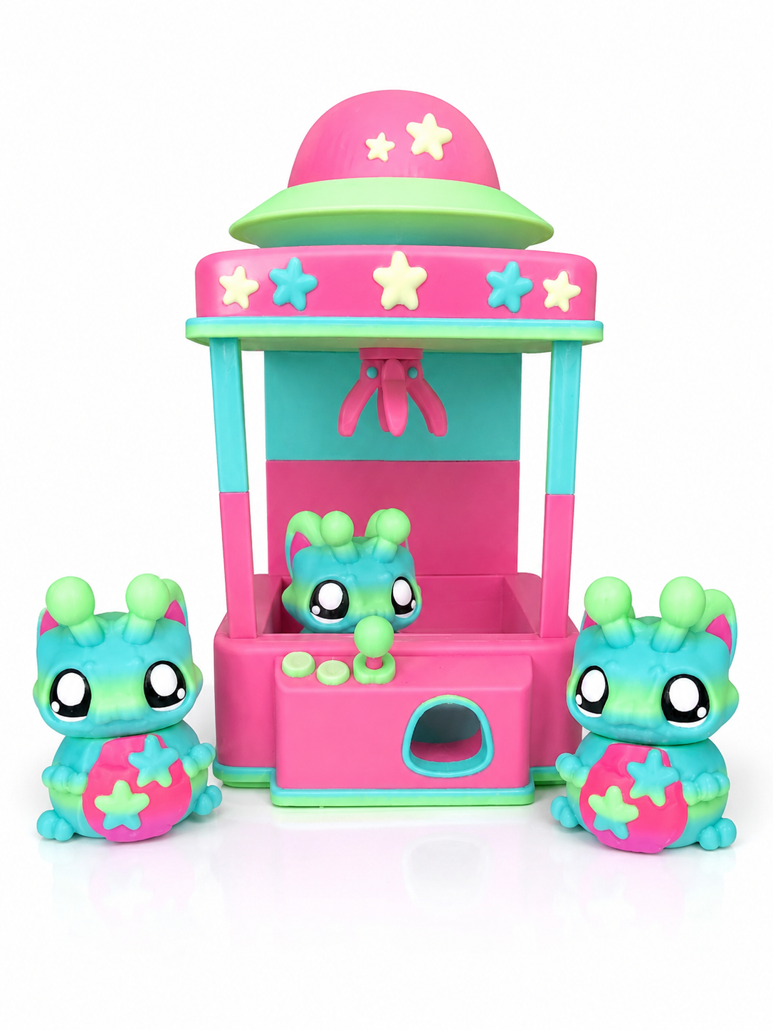 The Claaaww Mini Claw Machine Playset + Flexi Cat Alien🐾🛸