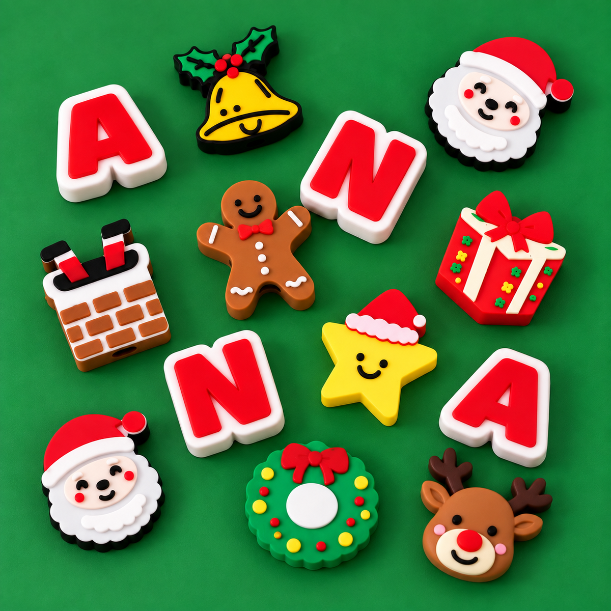 Personalized Christmas Charm Box 🎄 DIY Name Keychain Kit