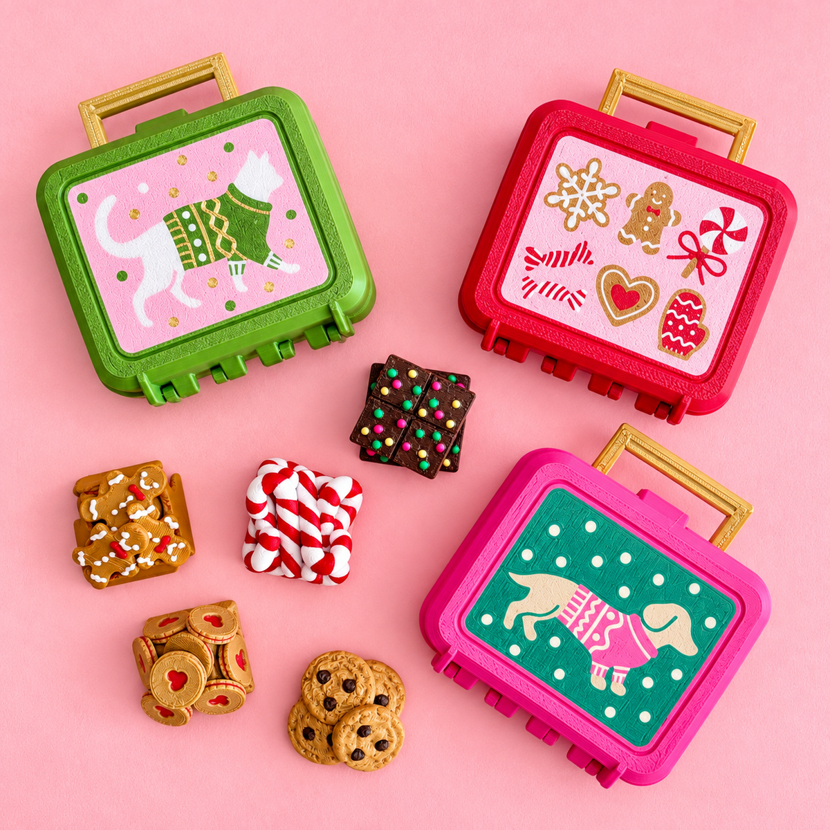 Holiday Treats Lunchbox Clicker Set 🎄🐾🍪