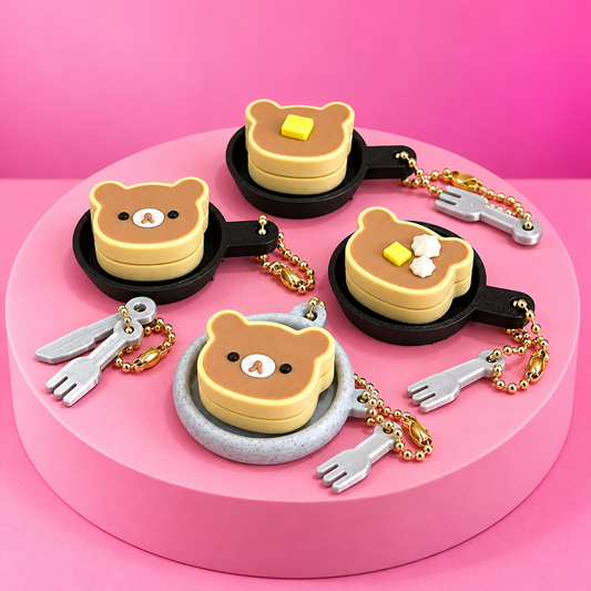 🐻🥞 Beary Sweet Pancakes | Fidget Clicker Keychains