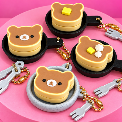 🐻🥞 Beary Sweet Pancakes | Fidget Clicker Keychains
