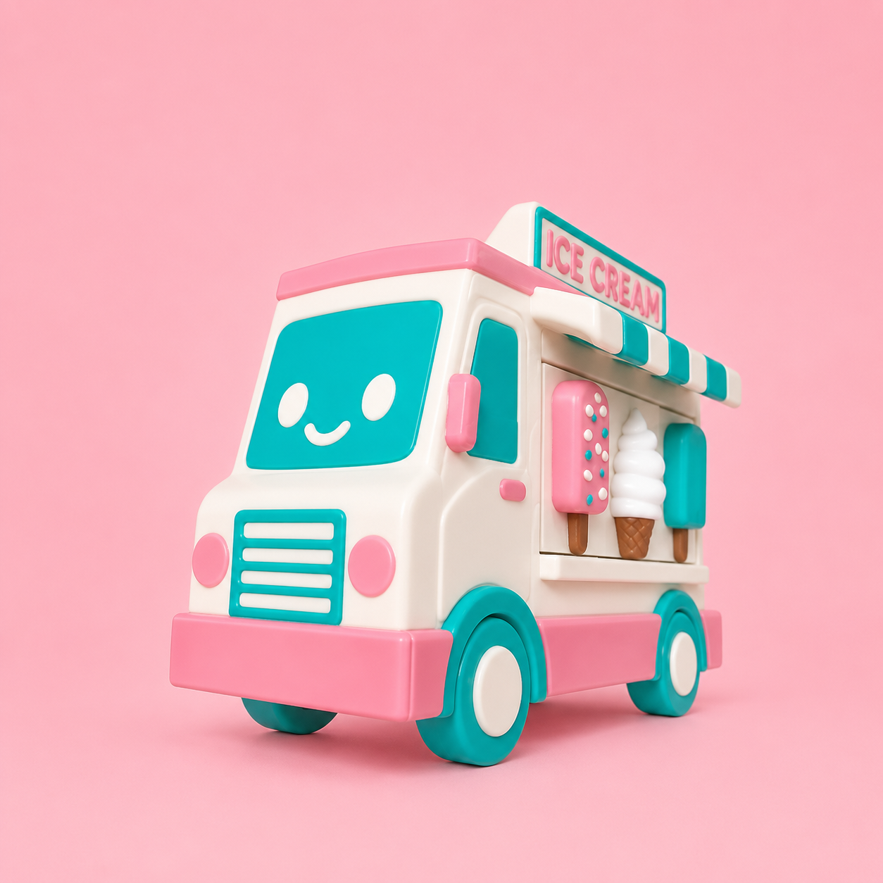 🍦 Ice Cream Truck Clicker – 3 Click Keyboard Fidget 🍭🚚