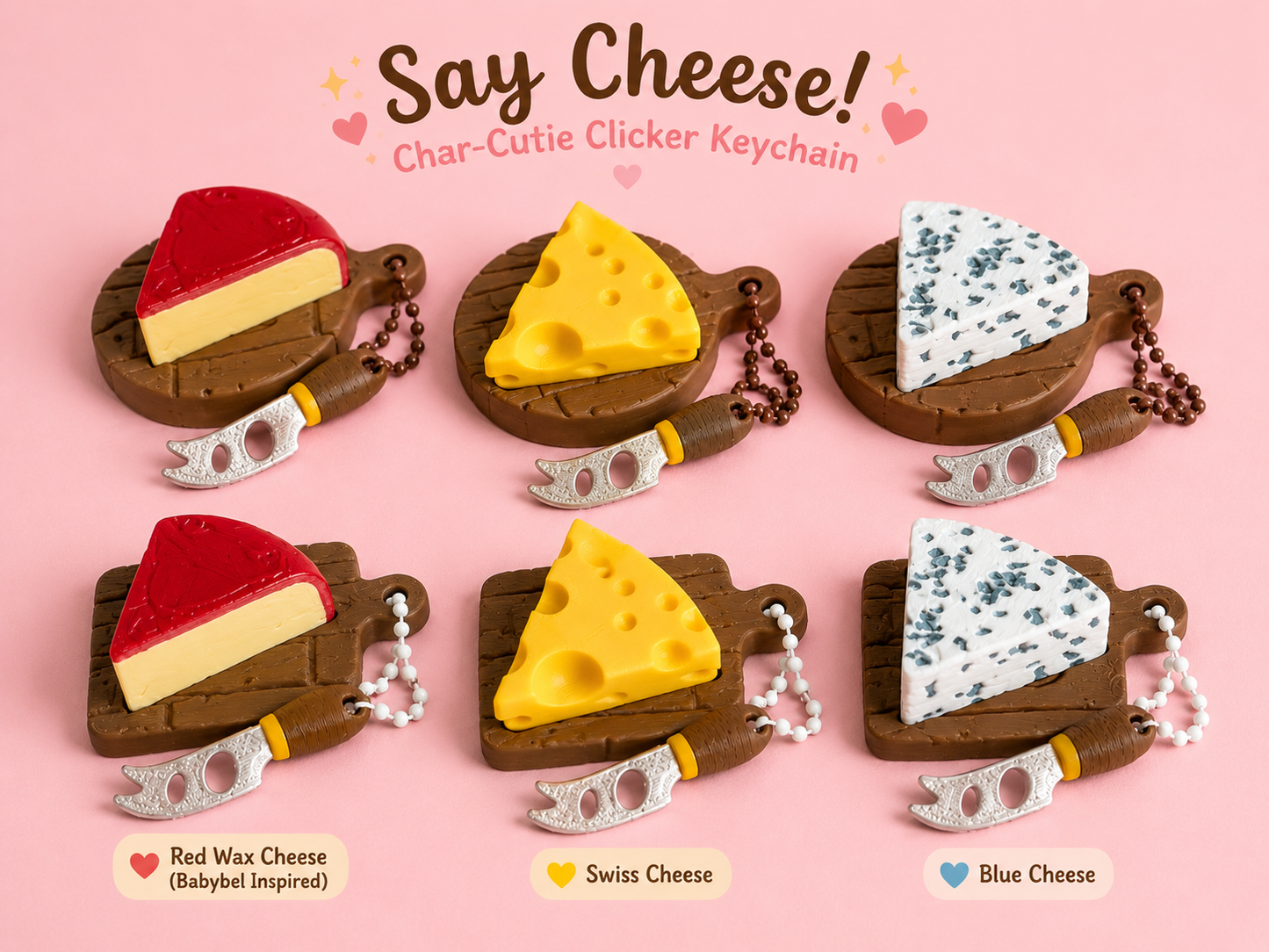 🧀 Char-Cutie Clicker Keychain