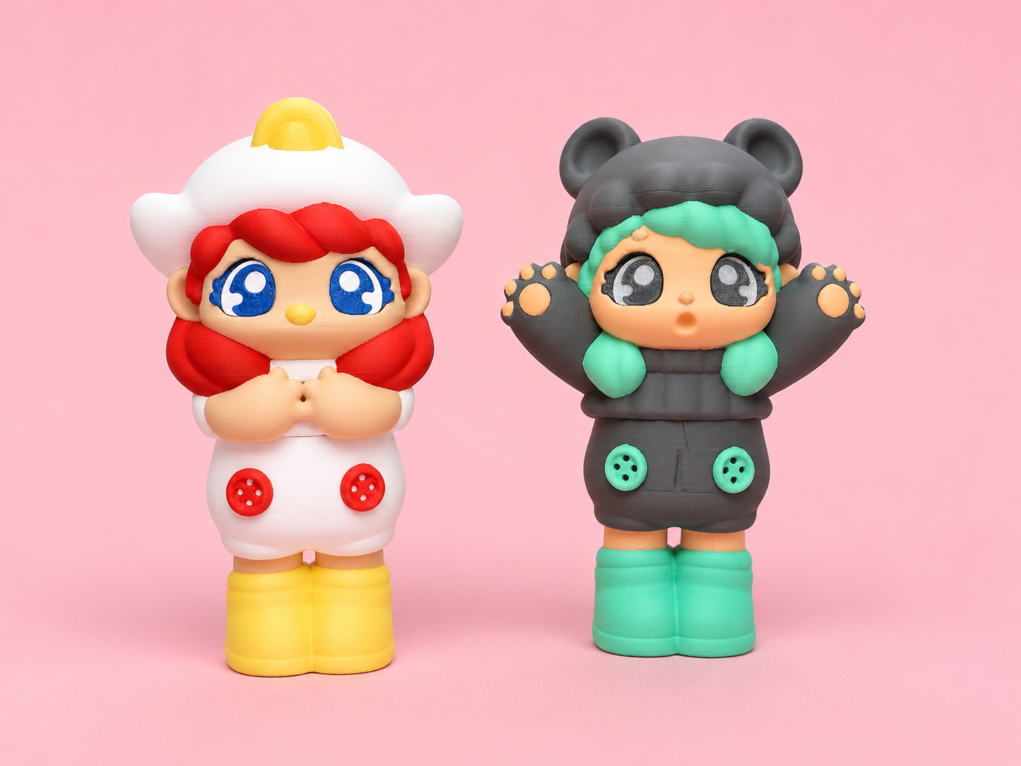 🐻🐥 Barnyard Besties Collectible Figures + Collector Card